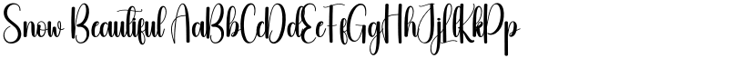 Snow Beautiful font