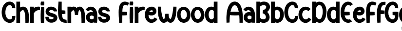 Christmas Firewood font