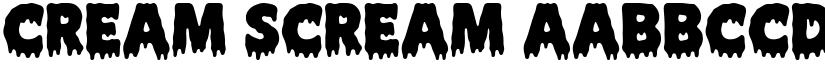 Cream Scream font