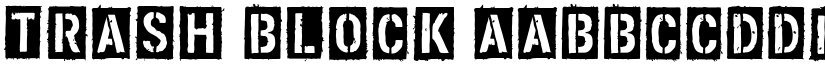 Trash Block font download