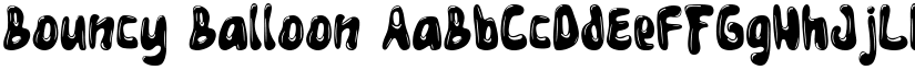 Bouncy Balloon font