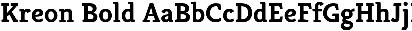 Kreon Bold font