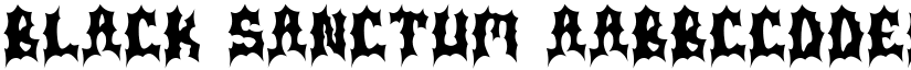 Black Sanctum font