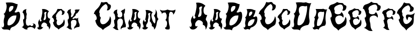 Black Chant font