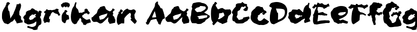 Ugrikan font