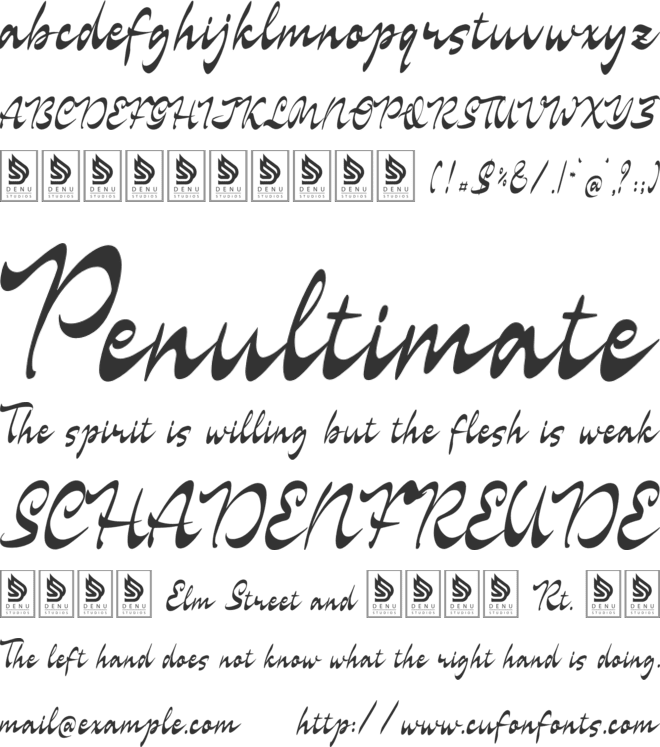 Carthely Edition font preview