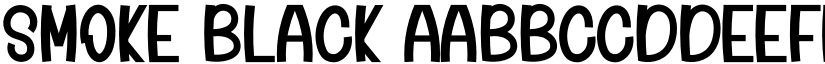 Smoke Black font