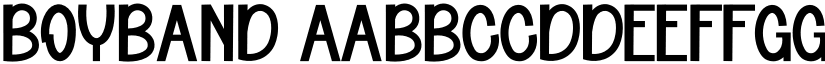 Boyband font