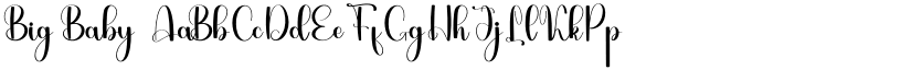 Big Baby font