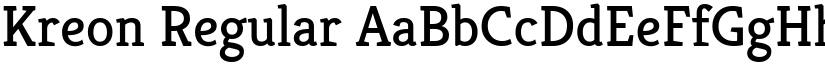 Kreon Regular font