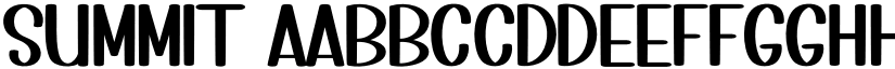 Summit font