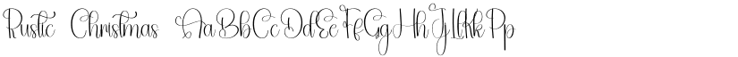 Rustic Christmas font