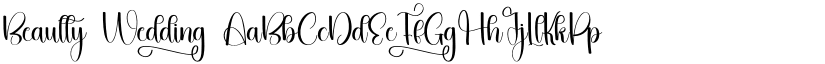 Beaulty Wedding font