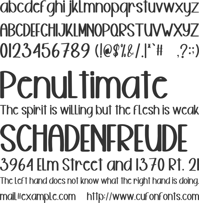 Boho Rainy font preview