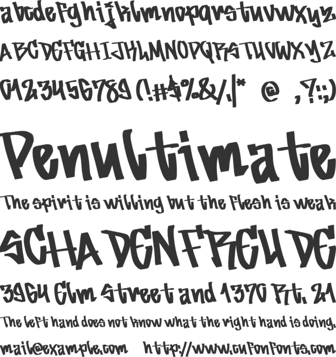 Freedom Street font preview