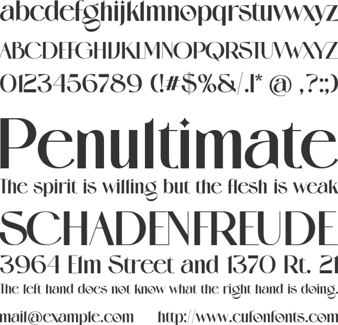 Angelin Free Version font preview