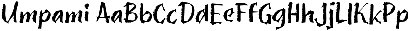 Umpami font