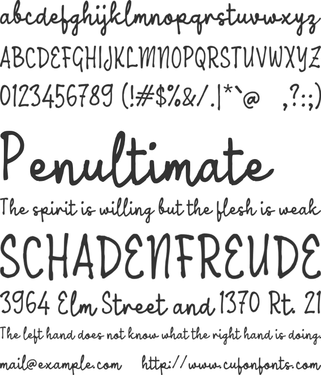 Ukarya Script font preview