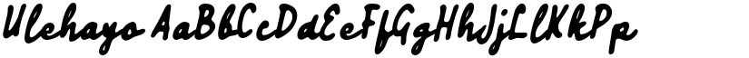 Ulehayo font