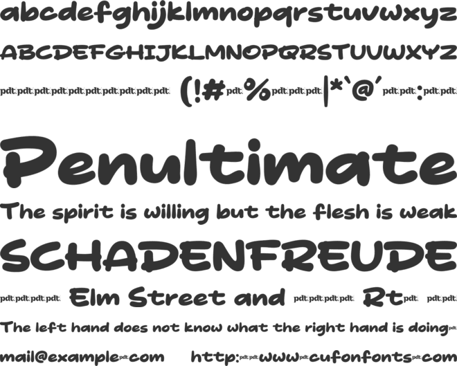 DOGE TOON Trial font preview