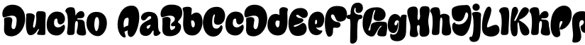 Ducko font