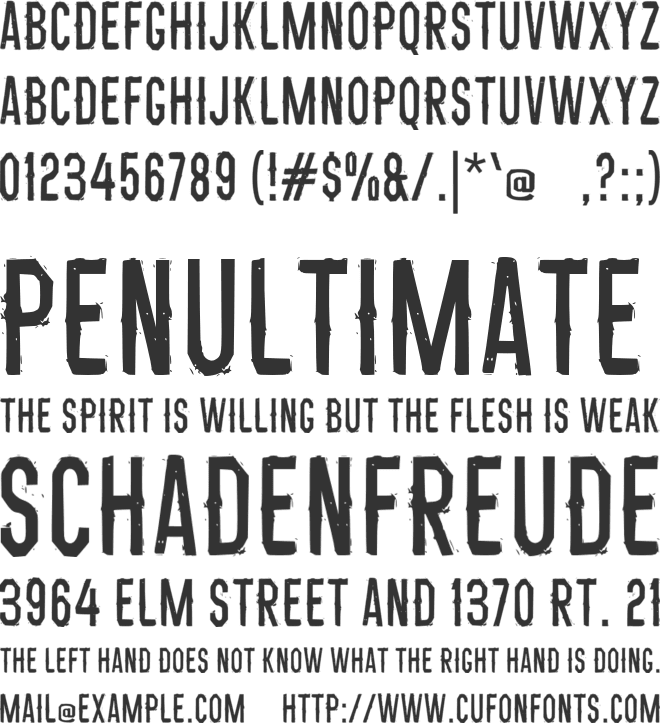 Usare font preview