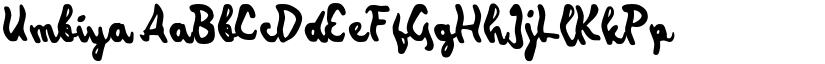 Umbiya font