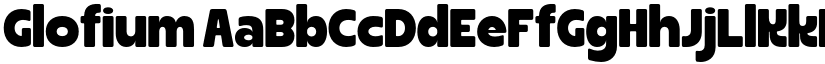 Glofium font