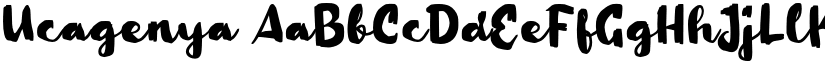 Ucagenya font
