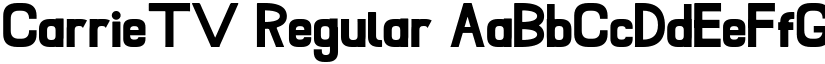 CarrieTV Regular font