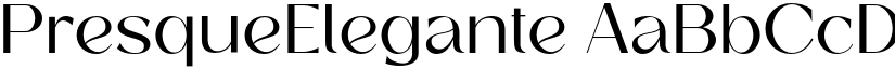 PresqueElegante font