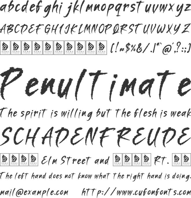 Amorim Santos font preview