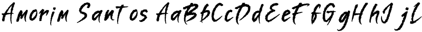 Amorim Santos font