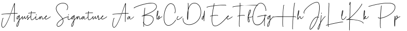 Agustine Signature font