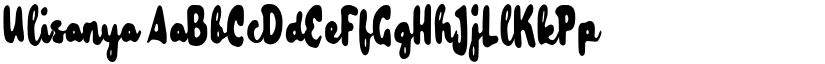 Ulisanya font