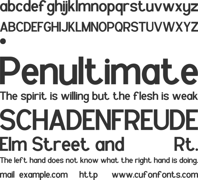 THORNROCK font preview