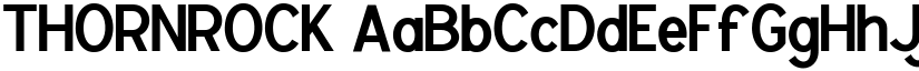 THORNROCK font