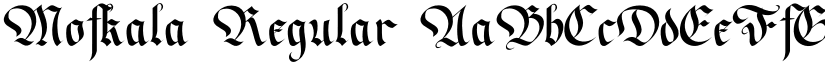 Mofkala Regular font