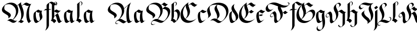 Mofkala font