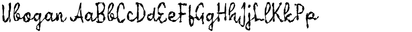 Ubogan font