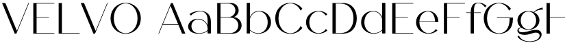 VELVO font