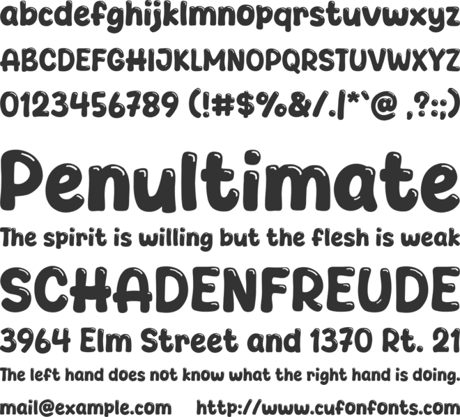 Howdybun font preview
