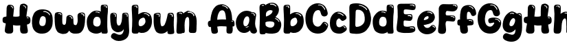 Howdybun font