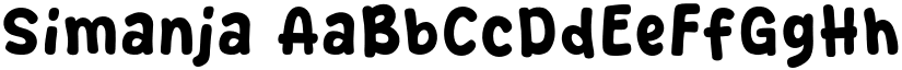 Simanja font