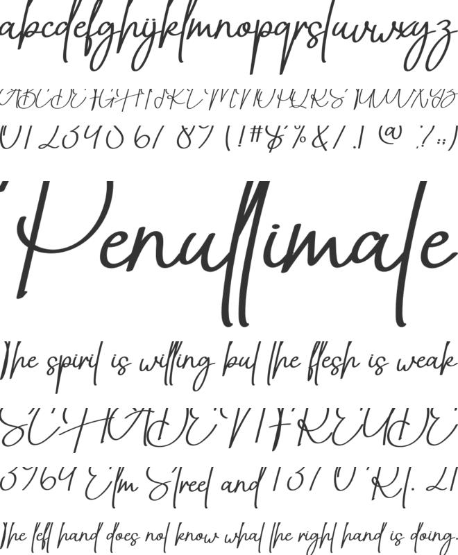 Margareta font preview