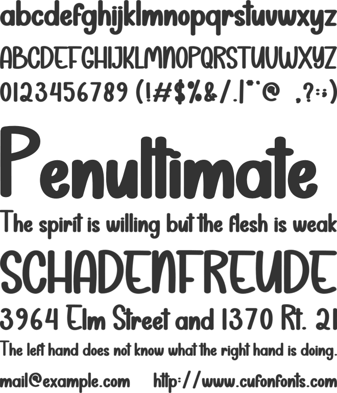 Lazycat font preview