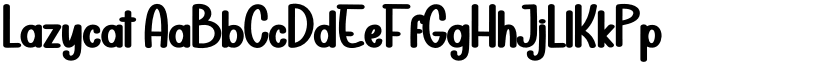 Lazycat font