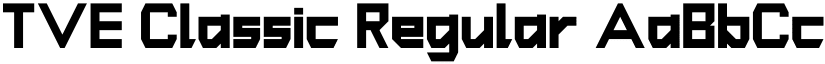 TVE Classic font download