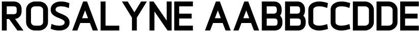 Rosalyne font