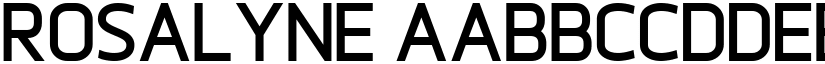 Rosalyne font